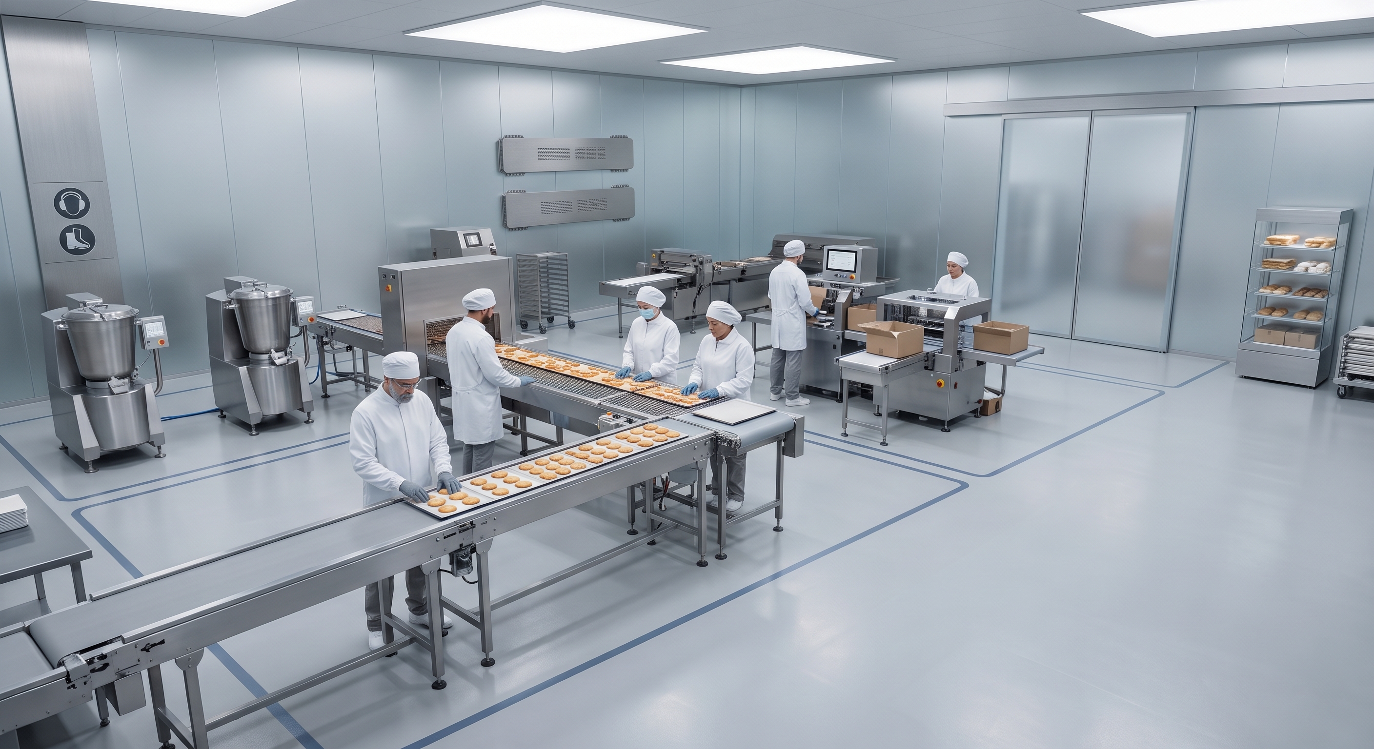 Connected factory floor — live QuaBook overlays